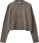 H2OFAGERHOLT Brownie Sweater Kvinde Grey/brown Melange Sweaters Str L ...