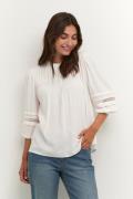 Culture Cudania Blouse Kvinde Spring Gardenia Kortærmede Bluser Str L ...