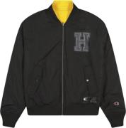 Champion Bomber Jacket Mand Black Overgangsjakker Str L - Polyester ho...