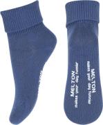 Melton Cotton Socks Anti-slip Str 23/26 - True Navy Strømper hos Magas...