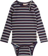 PETIT PIAO Body L/S Modal Multi Striped Str 92 cm - Dark Cherry Multi ...