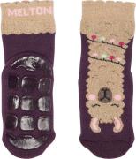 Melton Llama Socks Anti-slip Str 23/26 - Hortensia Strømper Bomuld hos...