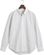 Gant REL Heritage Poplin Stripe Shirt Mand White Langærmede Skjorter S...