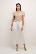 Kaffe Kanaya Culotte Pants Kvinde Chalk Bukser Med Brede Ben Str 40 - ...