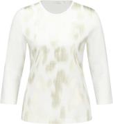 Gerry Weber Tshirt 3/4 Sleeve Kvinde Off-white Kortærmede T-shirts Str...