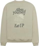 Woodbird Wbcope Eat Crew Mand Stone Sweatshirts Str L - hos Magasin