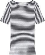 Marc O’Polo Tshirt, Short Sleeve, Boat Neck, s Kvinde Multi/night Sky ...