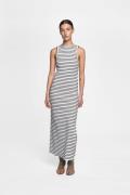 Gestuz Drewgz sl Reversible Stripe Dress N Kvinde Bright White Black S...