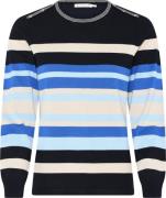 Micha Bbjumper_Bbautumnviscstripekni Kvinde Navy/blue Sweaters Str XXL...