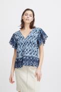 Atelier Rêve Irnellio SS Kvinde Nellio Waterline Print Toppe Str 40 - ...