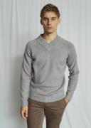 Bruun & Stengade BS Douglas Regular Fit Knitwear Mand Grey Sweaters St...