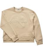 Calvin Klein Monogram Outline Sweatshirt Str 8 år - Rae Sweatshirts ho...