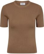 Marella Arpa Kvinde Camel Kortærmede T-shirts Str L - hos Magasin