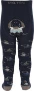 Melton Dog fun Tights Str 116 - Peacoat Blue Strømper hos Magasin