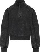 ONLY Kogdonna L/S Half ZIP Washed UB SWT Str 134/140 - Sort Sweatshirt...