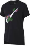 Nike Sportswear Floral Swoosh T Shirt 128-137 / S - T-shirts Bomuld ho...