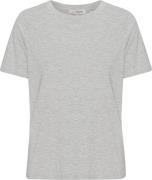 A-VIEW Stabil top s/s Kvinde Light Grey Melange Kortærmede T-shirts St...