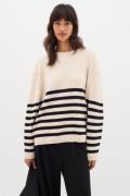 InWear Kayllaiw Pullover Kvinde Haze Melange/black Sweaters Str L - ho...