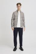 Casual Friday Cfanton LS BD 0159 Checked Brushed Mand Silver Mink Mela...