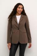 Kaffe Kasakura Blazer Kvinde Major Brown Blazere Tight Fit Str 40 - ho...