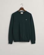 Gant Superfine Lambswool Cneck Mand Tartan Green Sweaters Str L - hos ...