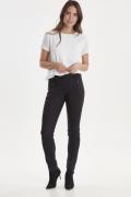 Fransa Zapant 1 Pants Solid Kvinde Black Bukser Med Smalle Ben Str 40 ...