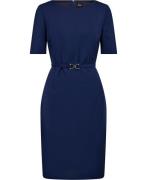 BOSS Daleah Kvinde Open Blue Midi Kjoler Str 40 - hos Magasin