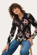 Part Two Lendapw SH Kvinde Black Blurred Flower Skjorter Classic Fit S...