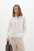 InWear Keixiw Shirt Kvinde Pure White Langærmede Bluser Loose Fit Str ...