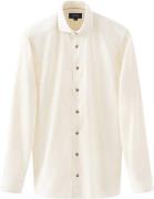 ETON Contemporary Fit White Fine Whale Coruroy Shirt Mand Hvid Langærm...