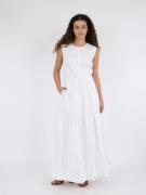 Neo Noir Eysha Poplin Dress Kvinde White Maxi Kjoler Str 40 - hos Maga...