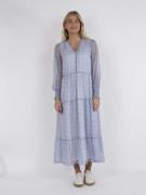 Neo Noir Kobia Big Tile Dress Kvinde Light Blue Maxi Kjoler Str 40 - h...