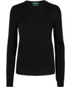 United Colors of Benetton Sweater L/S Kvinde Sort Sweaters Str L - hos...