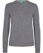 United Colors of Benetton Sweater L/S Kvinde Grå Sweaters Str L - hos ...