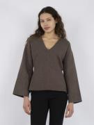 Neo Noir Linda Knit Blouse Kvinde Mocca Sweaters Str 40 - hos Magasin