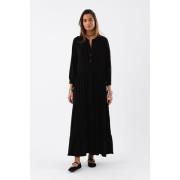 Lollys Laundry Neell Maxi Dress LS Kvinde Black Maxi Kjoler Str L - ho...