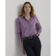 Lauren Ralph Lauren Y/D 70S Broadclothshirt Kvinde Purple/white/black ...