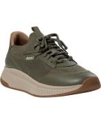 BOSS Ttnm EVO_Slon_Kntlt Mand Dark Green Sneakers Str 43 - hos Magasin