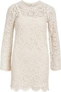 Object Objray L/S Knit Dress 132 DIV Kvinde Sandshell Korte Kjoler Str...