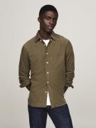 Tommy Hilfiger Solid Corduroy RF Shirt Mand Army Green Langærmede Skjo...