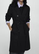 MANGO Classic Trench Coat With Belt Kvinde Black Overgangsjakker Str L...