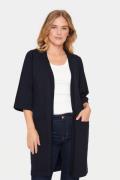 Saint Tropez Kilasz Open Cardigan Kvinde Night Sky Cardigans Loose Fit...