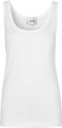 Second Female Ambra Tanktop Kvinde White Tanktoppe Str L - hos Magasin