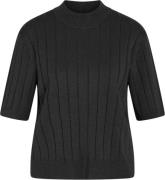 Bruuns Bazaar Anemonebbglady Knit Kvinde Black Sweaters Str L - Viskos...