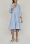 Love&Divine Love9586 Kvinde Blue Stripe Midi Kjoler Str L - hos Magasi...