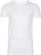 Lindbergh Rundhalset Stretchy Tshirt Mand Hvid Kortærmede T-shirts Str...