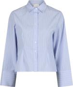 Neo Noir Rosa Stripe Shirt Kvinde Light Blue Langærmede Skjorter Str 4...