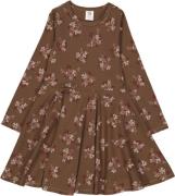 Müsli by Green Cotton Flora Swing l/s Dress Str 128 - Bark/ Cabernet/ ...