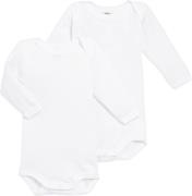 Petit Bateau 2 Bodies US ML Varian1m Str 3M - Variante 1 Langærmede Bo...