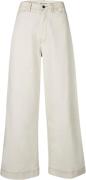 Lollys Laundry Floridall Pants Kvinde Creme Bukser Med Brede Ben Str L...